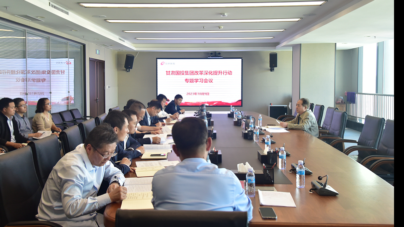 甘肃国投集团召开改革深化提升行动专题学习会议